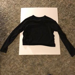 Womens PacSun Black Cropped Sweater